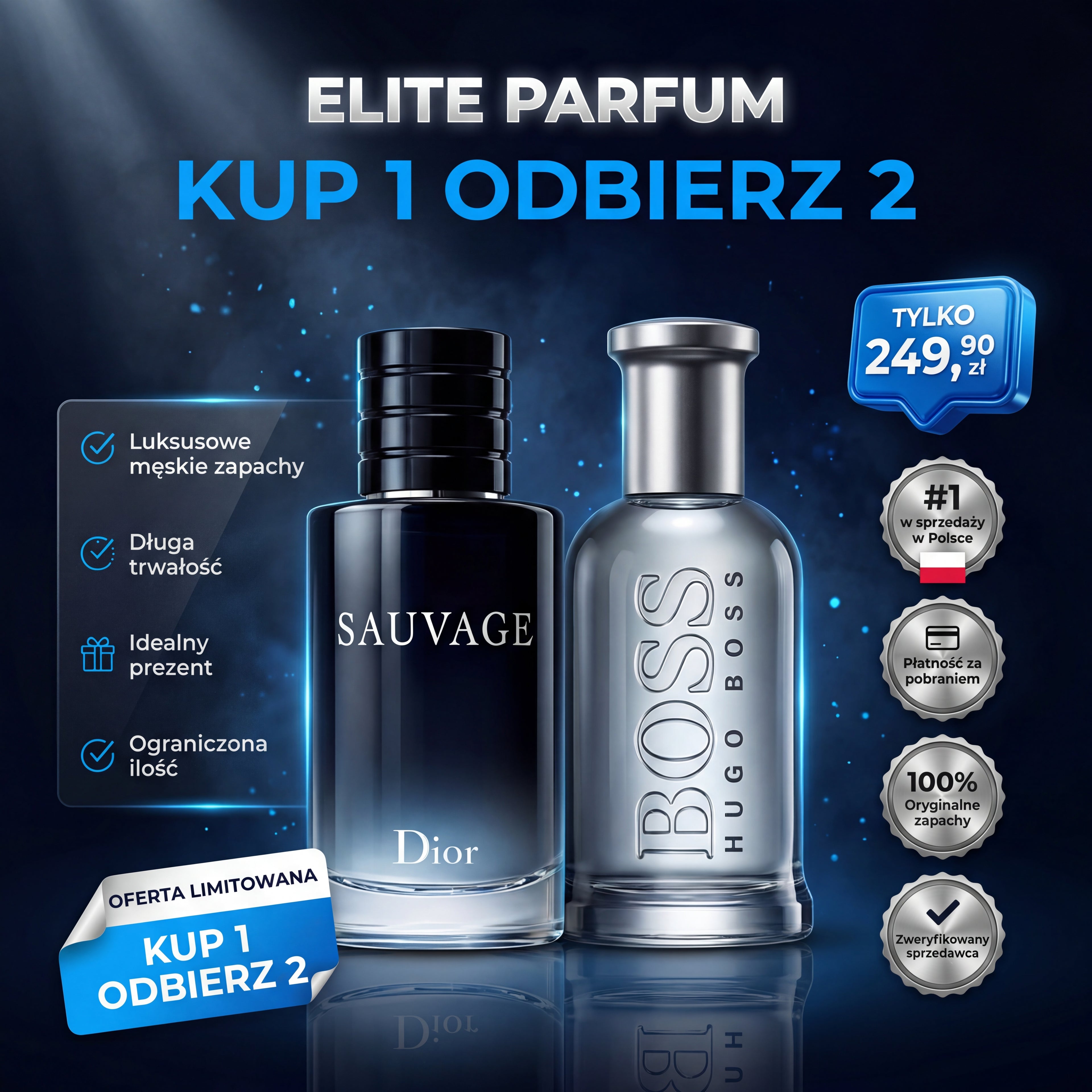 Sauvage + Boss Bottled 2x100ml – Kup 1 Odbierz 2 | Limitowana Oferta